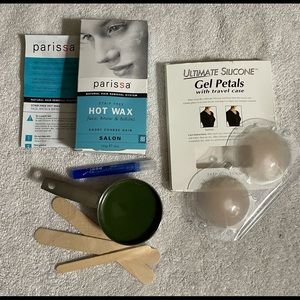 NWT Hot Waxing kit & Silicone Gel Petals
